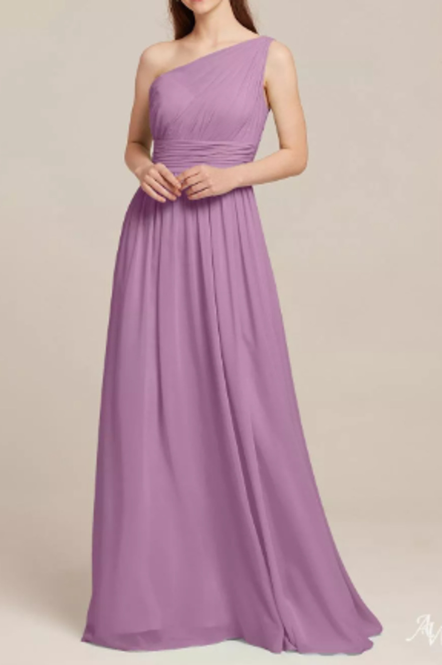 AW BRIDAL SZ 6 S orchid mist purple Grace bridesmaid party maxi dress NEW B22